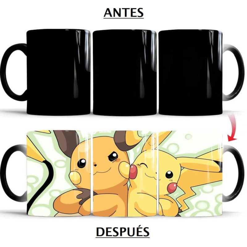 taza pikachu raichu