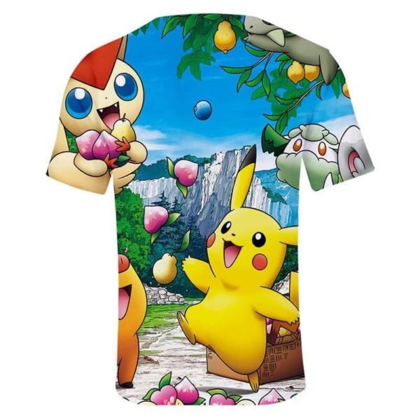 camiseta de pikachu alegre
