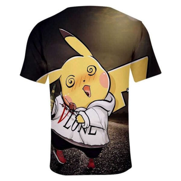 camiseta de pikachu borracho