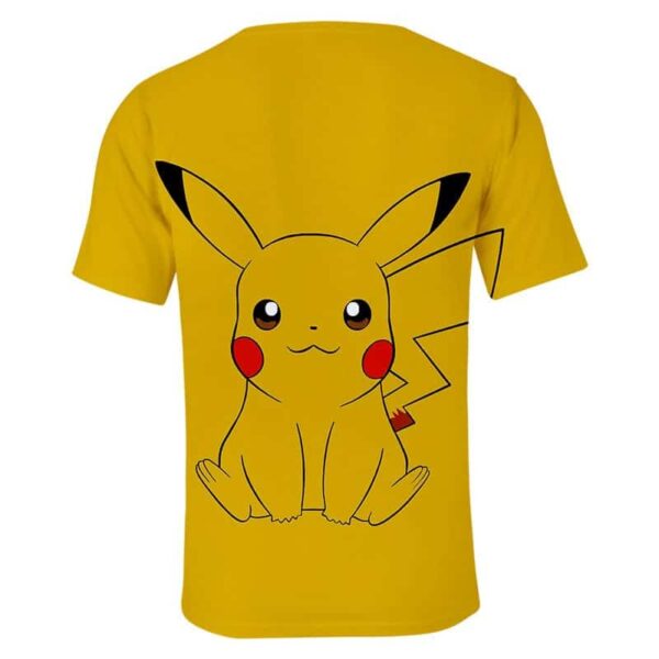 camiseta de pikachu sentado
