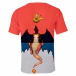camiseta de pikachu y charizard