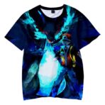 camiseta pokemon red y charizard x