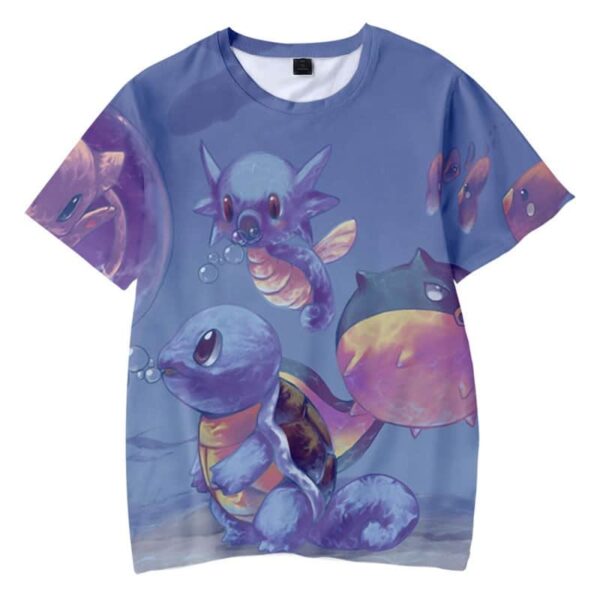 camiseta qwilfish squirtle horsea