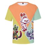 camiseta sobble scorbunny grookey