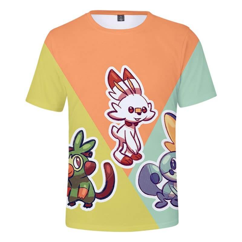camiseta sobble scorbunny grookey camiseta sobble scorbunny grookey