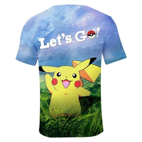 camiseta vamos amigo pikachu