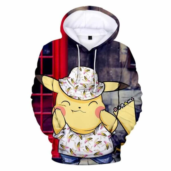 sudadera pikachu sombrero