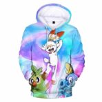 sudadera pokemon espada y escudo iniciales