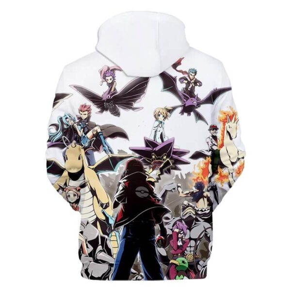 sudadera de equipo rojo pokemon